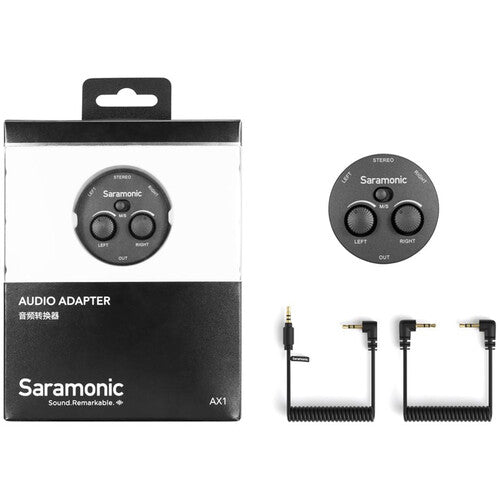 Saramonic AX1 Passive 2-Channel Audio Mixer for Cameras, Smartphones, Tablets, and Computers