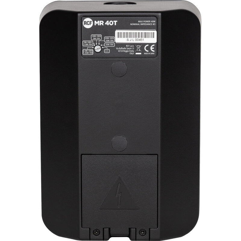 RCF MR 40T 2-Way 4" Passive Speaker with Transformer (Black)