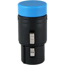 Cable Techniques Low-Profile Right-Angle XLR 3-Pin Female Connector (Large Outlet, B-Shell, Blue Cap)