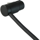 Cable Techniques Low-Profile Right-Angle XLR 3-Pin Female Connector (Large Outlet, B-Shell, Black Cap)