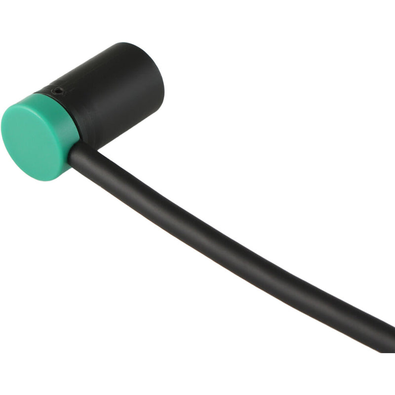Cable Techniques Low-Profile Right-Angle XLR 3-Pin Male Connector (Large Outlet, B-Shell, Green Cap)