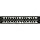 My Custom Shop XLR Feedthrough 2RU Patch Panel 32-M Front/32-F Rear