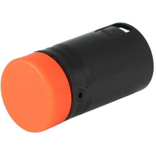 Cable Techniques Low-Profile Right-Angle XLR 3-Pin Male Connector (Large Outlet, B-Shell, Orange Cap)