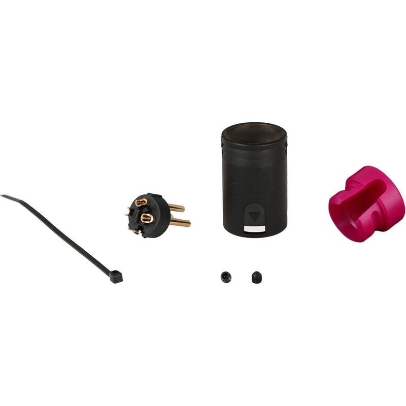 Cable Techniques Low-Profile Right-Angle XLR 3-Pin Male Connector (Large Outlet, B-Shell, Purple Cap)