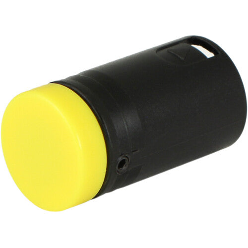 Cable Techniques Low-Profile Right-Angle XLR 3-Pin Male Connector (Standard Outlet, B-Shell, Yellow Cap)