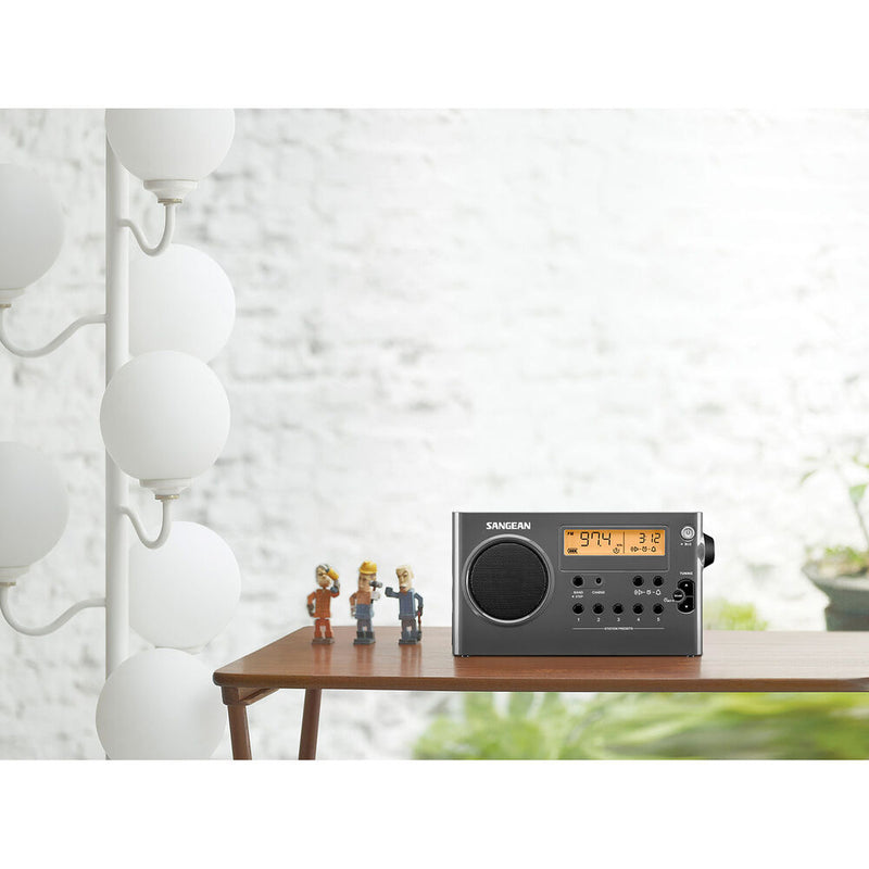 Sangean SG-106 Compact AM/FM Digital Radio (Gray/Black)