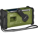 Sangean SG-112 AM/FM/Weather Rugged Portable Radio with Hand Crank & Solar Panel (Green)