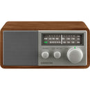 Sangean SG-116 AM/FM Analog Tabletop Radio (Walnut/Silver)