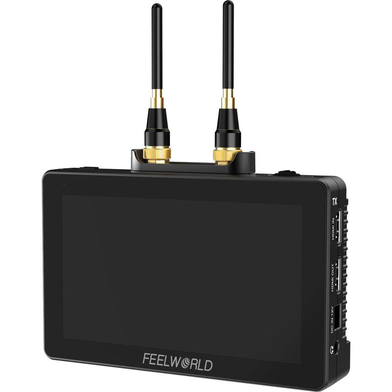 FeelWorld 5.5" On-Camera Monitor with Built-In Wireless Transmitter