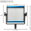 Dracast X-500 RGB and Bi-Color 3-LED Panel Light Kit with Travel Case