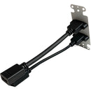 Comprehensive Single-Gang HDMI and USB 3.0 Type-A Pass-Thru Wall Plate with Pigtail (White)