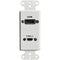 Comprehensive HDMI and USB Type-C Pigtail Wall Plate (White)