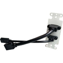 Comprehensive HDMI and USB Type-C Pigtail Wall Plate (White)