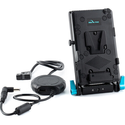 IndiPRO Tools V-Mount Battery Adapter Plate with 15mm Rod Mount for Sony FX6 (24")