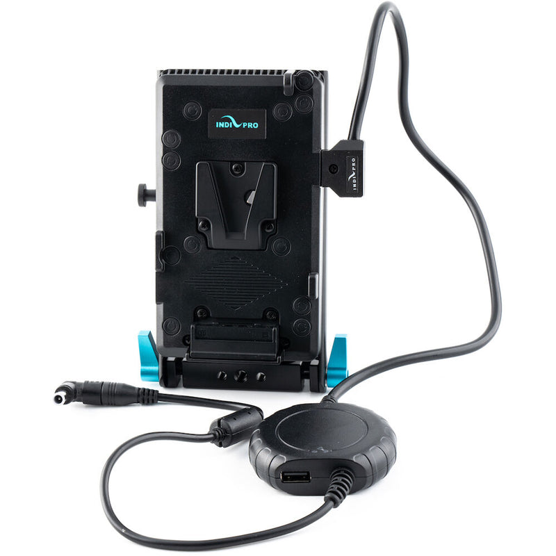 IndiPRO Tools V-Mount Battery Adapter Plate with 15mm Rod Mount for Sony FX6 (24")