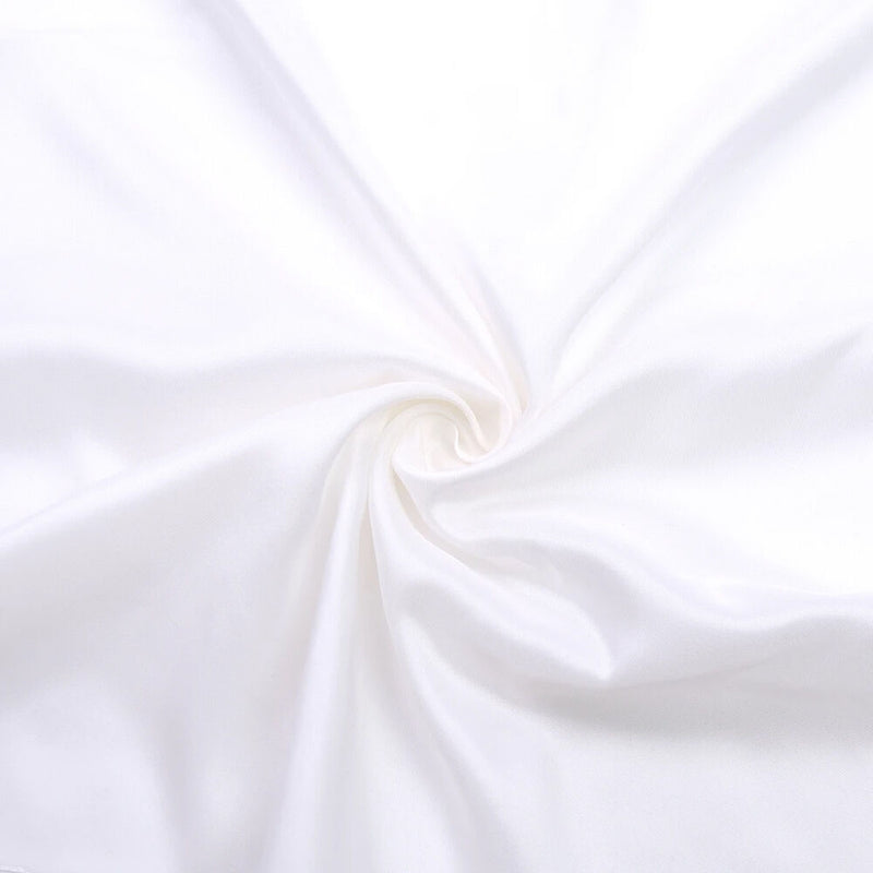 Liba Fabrics Shantung IFR White Artificial Silk Roll (60" x 10 Yards)