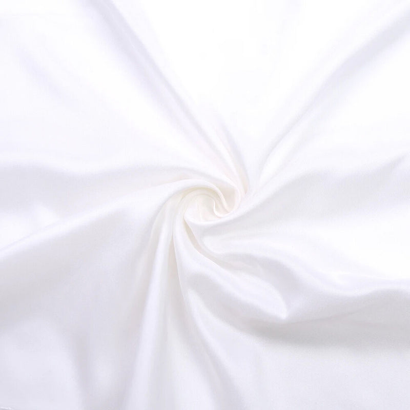 Liba Fabrics Shantung IFR White Artificial Silk Roll (60" x 50 Yards)