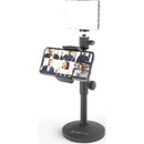 DigiPower Achiever LED Light Stand with Smartphone Holder