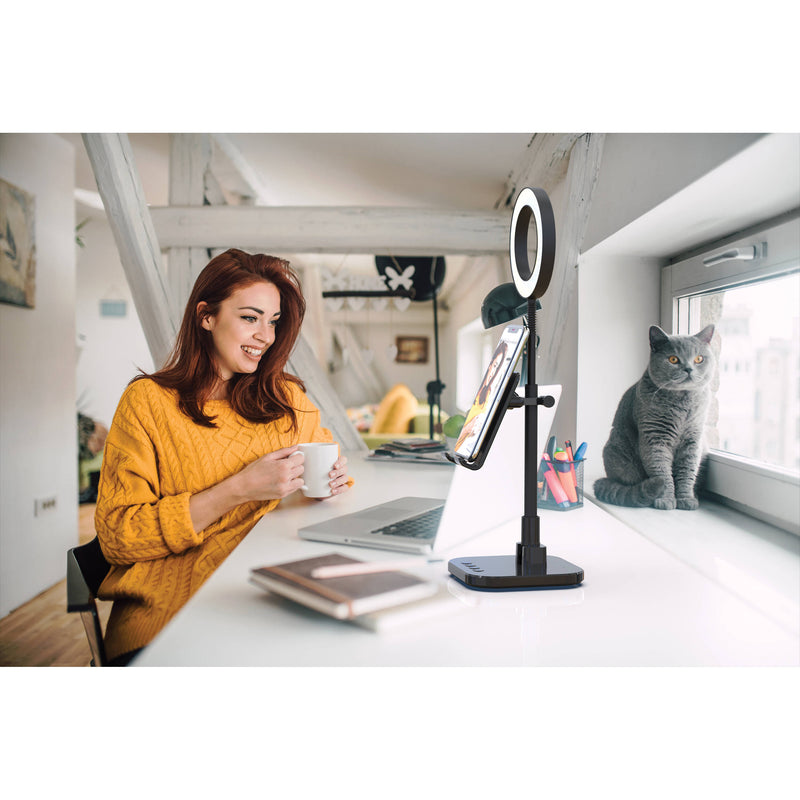 DigiPower Success Video-Calling Smartphone Stand with 6" Ring Light