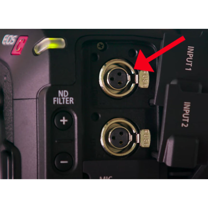 Cable Techniques Sennheiser EK 2000/Sony UWP to Canon EOS C70 Cable (15")