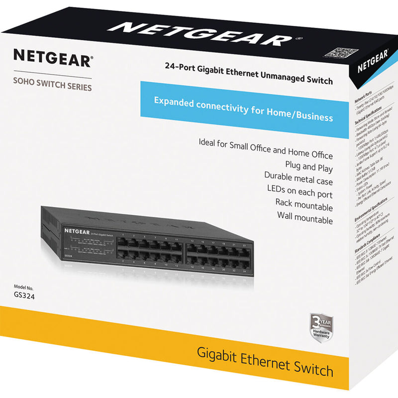 Netgear GS324v2 24-Port Gigabit Unmanaged Switch