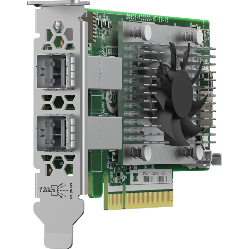 QNAP 2-Port Minisas Hd Host Bus Adapter Broadcom Tomcat Sas3408Pcie 3.0 X 8 For Tl Sas Jbod Series