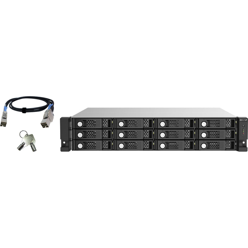 QNAP 12-Bay 2U Rackmount SAS 12 Gb/s JBOD Expansion with SAS Expander