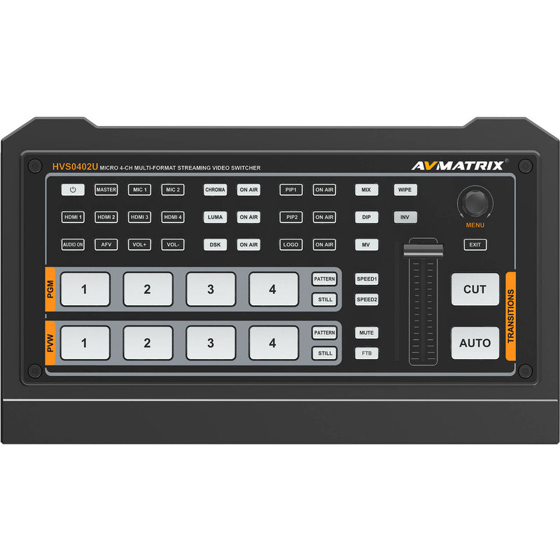 AVMATRIX HVS0402U 4-Channel Live Streaming Video Switcher