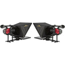ikan P2P Interview System with 2 x 17" Teleprompters and HDMI Cables