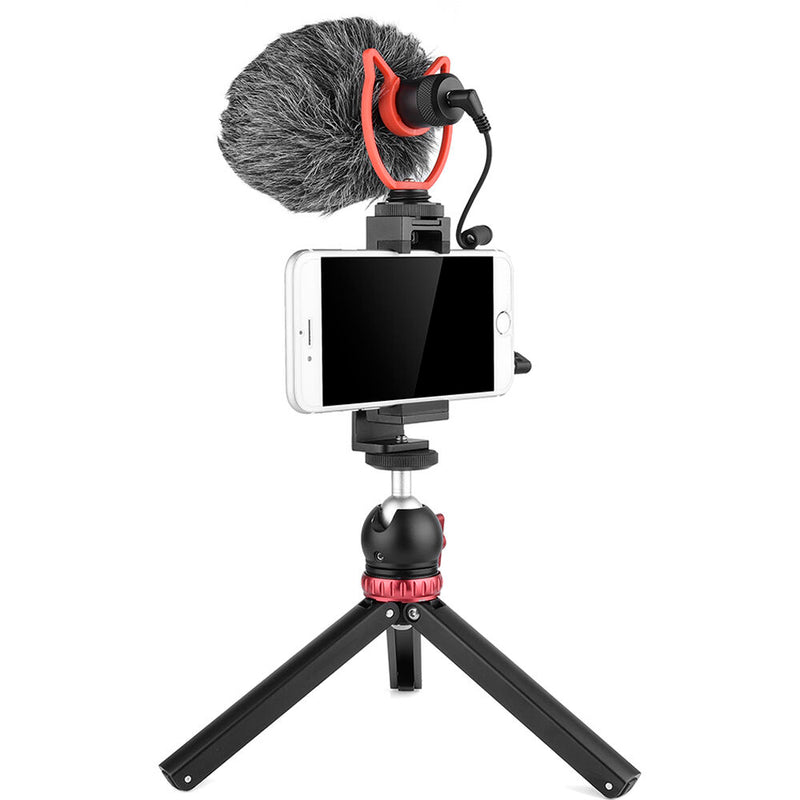 YELANGU MIC10 Compact Camera-Mount Shotgun Microphone for Smartphones and Cameras