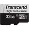 Transcend 32GB High Endurance 350V UHS-I microSDHC Memory Card