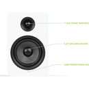 Kanto Living YUP6 2-Way Bookshelf Speakers (Matte White, Pair)