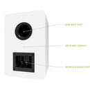 Kanto Living YUP6 2-Way Bookshelf Speakers (Matte White, Pair)