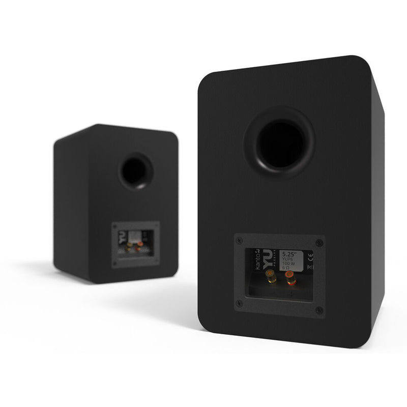 Kanto Living YUP6 2-Way Bookshelf Speakers (Matte Black, Pair)