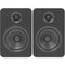 Kanto Living YUP6 2-Way Bookshelf Speakers (Matte Black, Pair)