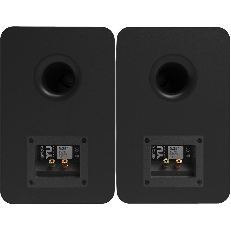 Kanto Living YUP6 2-Way Bookshelf Speakers (Matte Black, Pair)