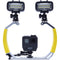 Movo Photo XL Underwater Diving Rig Bundle with 2 Rechargeable LED Lights for GoPro