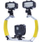 Movo Photo XL Underwater Diving Rig Bundle with 2 Rechargeable LED Lights for GoPro