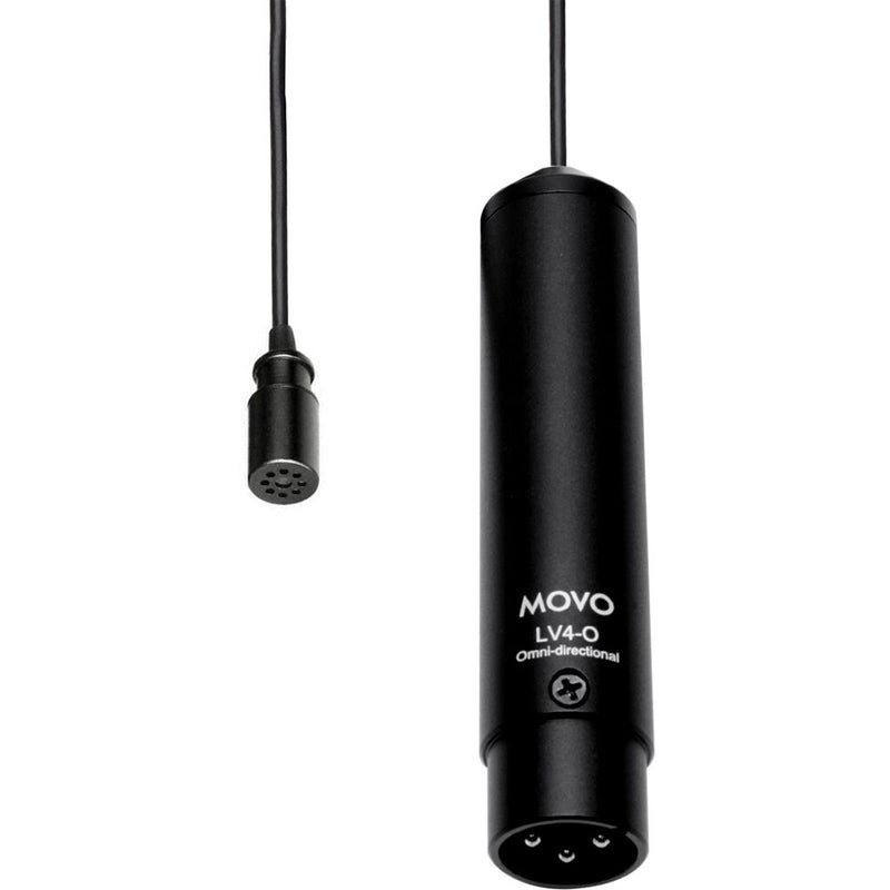 Movo Photo LV4-O Omnidirectional Lavalier Microphone with XLR Connector