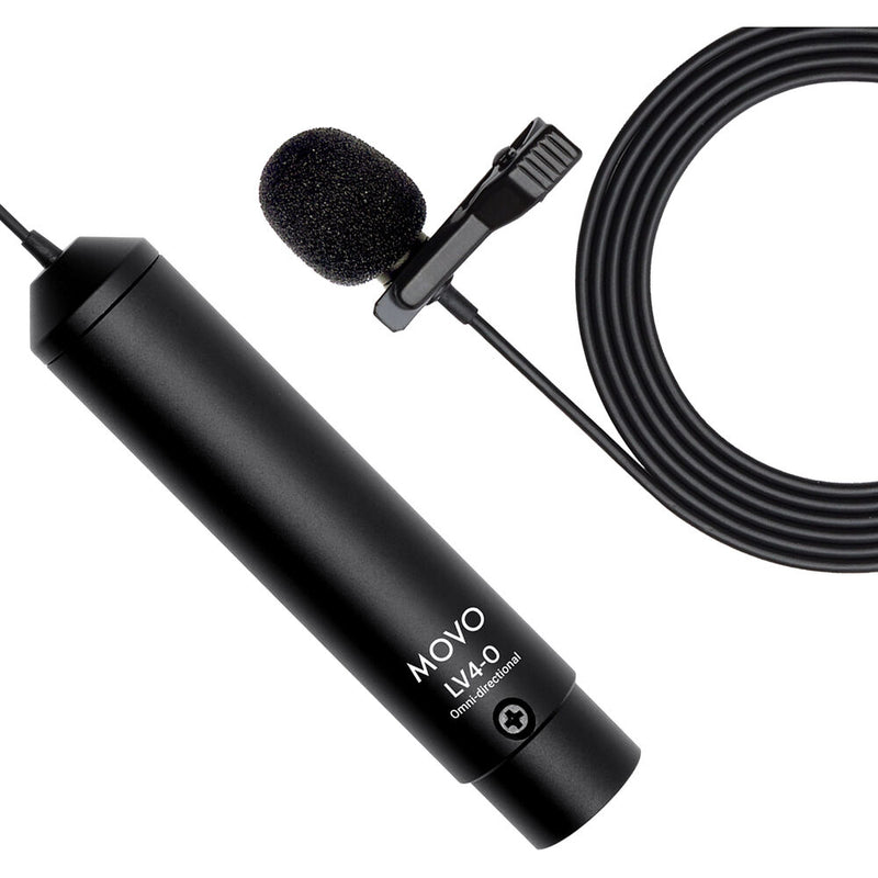 Movo Photo LV4-O Omnidirectional Lavalier Microphone with XLR Connector