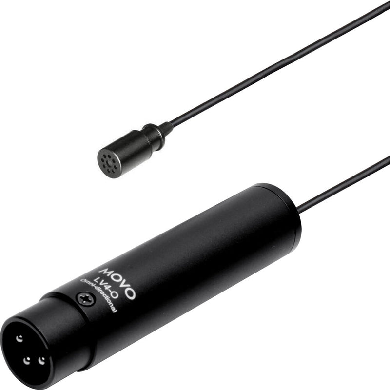 Movo Photo LV4-O Omnidirectional Lavalier Microphone with XLR Connector