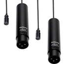 Movo Photo LV4-O2 Omnidirectional Lavalier Microphone with XLR Connector (Pair)