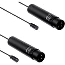 Movo Photo LV4-O2 Omnidirectional Lavalier Microphone with XLR Connector (Pair)