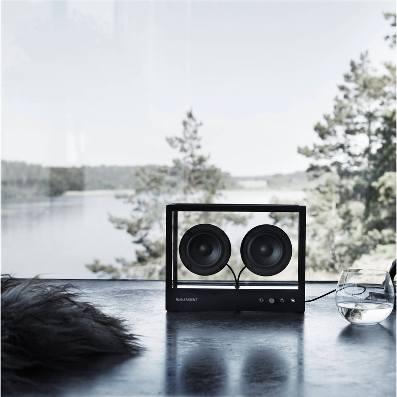 Transparent Small Transparent Bluetooth Speaker (Black)