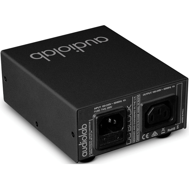 Audiolab DC Block Single-Outlet Inline Power Conditioner (Black)