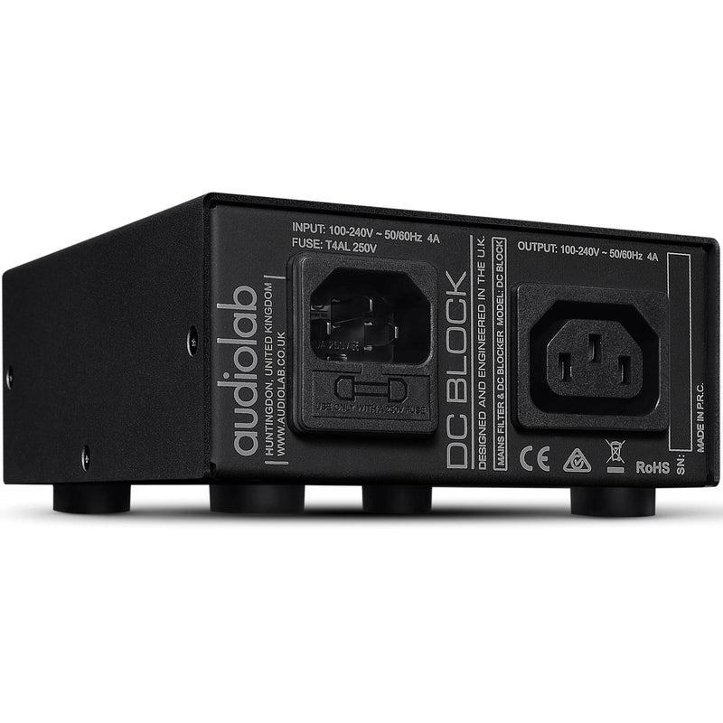 Audiolab DC Block Single-Outlet Inline Power Conditioner (Black)