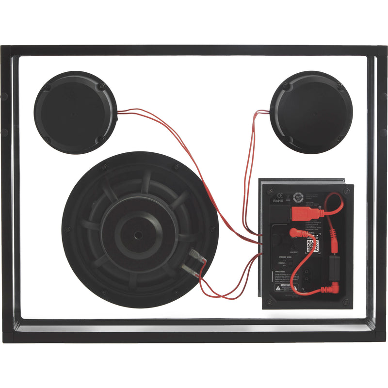 Transparent Bluetooth Speaker (Black with Red Wiring)