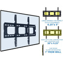 Mount-It! Fixed Wall Mount for 32 to 60" Displays