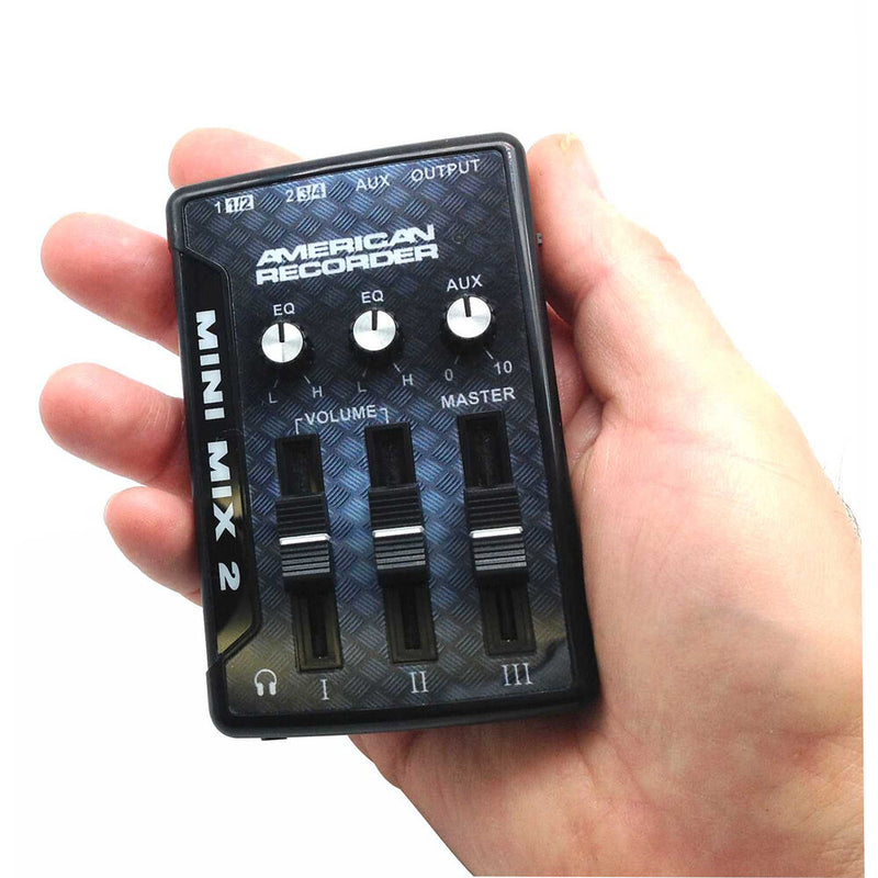 American Recorder Mini Mixer 2 Ultracompact 3-Stereo-Input, 2-Stereo-Output Mixer / USB Audio Interface