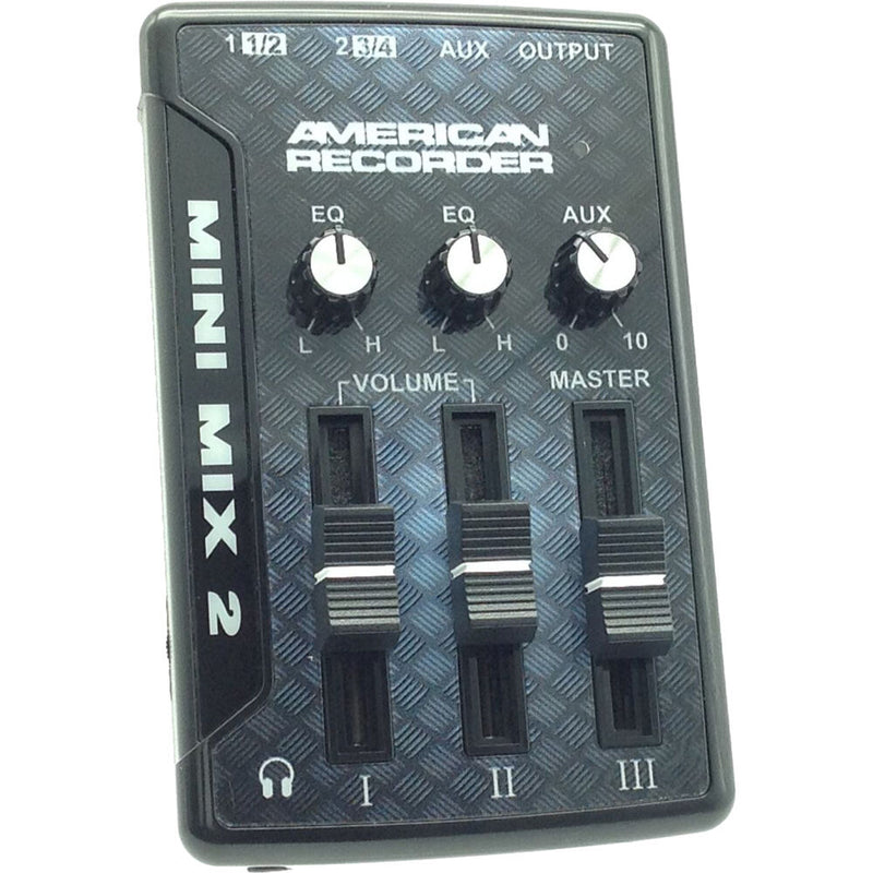 American Recorder Mini Mixer 2 Ultracompact 3-Stereo-Input, 2-Stereo-Output Mixer / USB Audio Interface